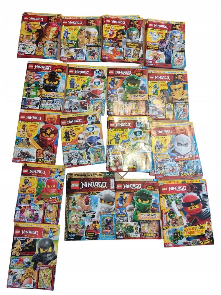 Obrovská sada 15 rôznych letákov plagátov lego ninjago komiksových úloh